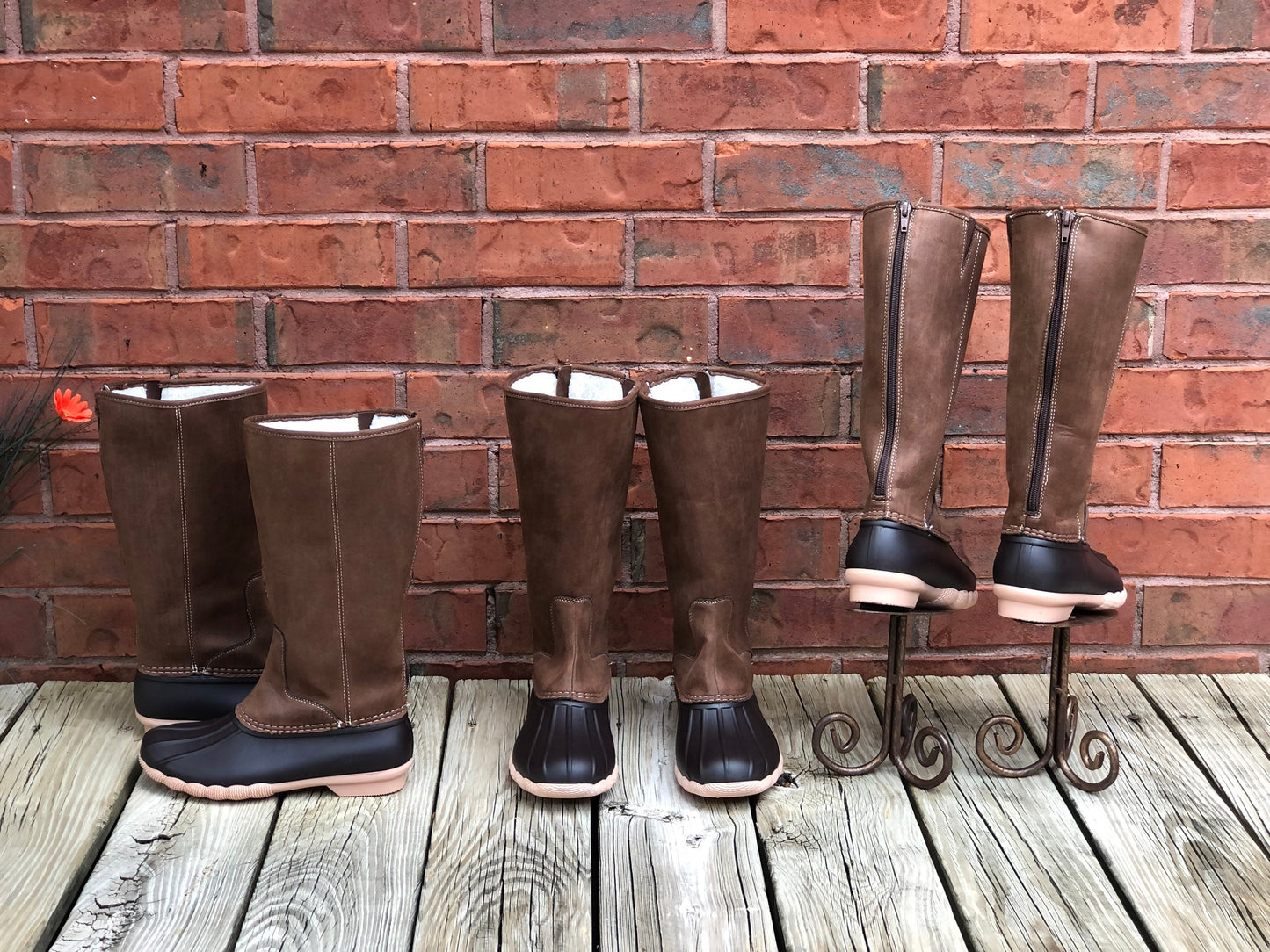 personalized Tall Duck boots, Monogram Duck Boots, Rain Boot, Boat-Shoe Style, Shoes Two Tone rain boots, snow boot, tall boots
