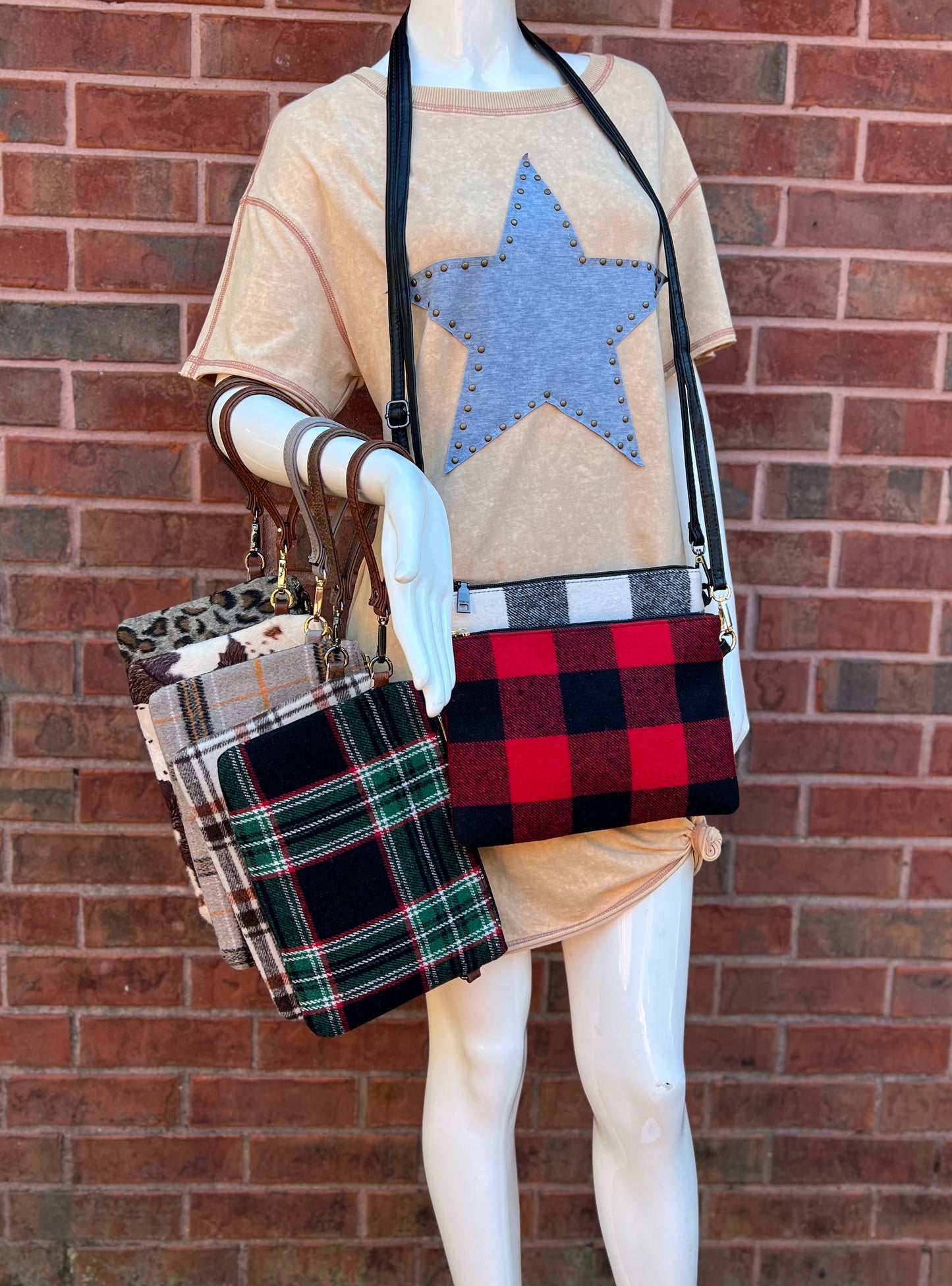 Monogram Crossbody Plaid purse, Crossbody Bag, Riley Plaid Crossbody Plaid Crossbody,Monogrammed Purse