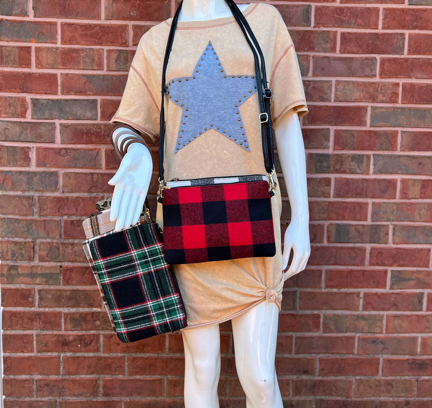 Monogram Crossbody Plaid purse, Crossbody Bag, Riley Plaid Crossbody Plaid Crossbody,Monogrammed Purse