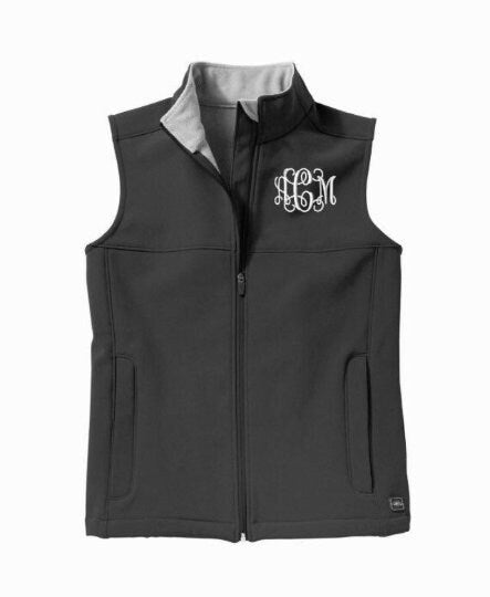 personalized vest, Monogram Charles River Soft Shell Vest, Women's Monogram Clothing, women vest, monogram vest, custom vest