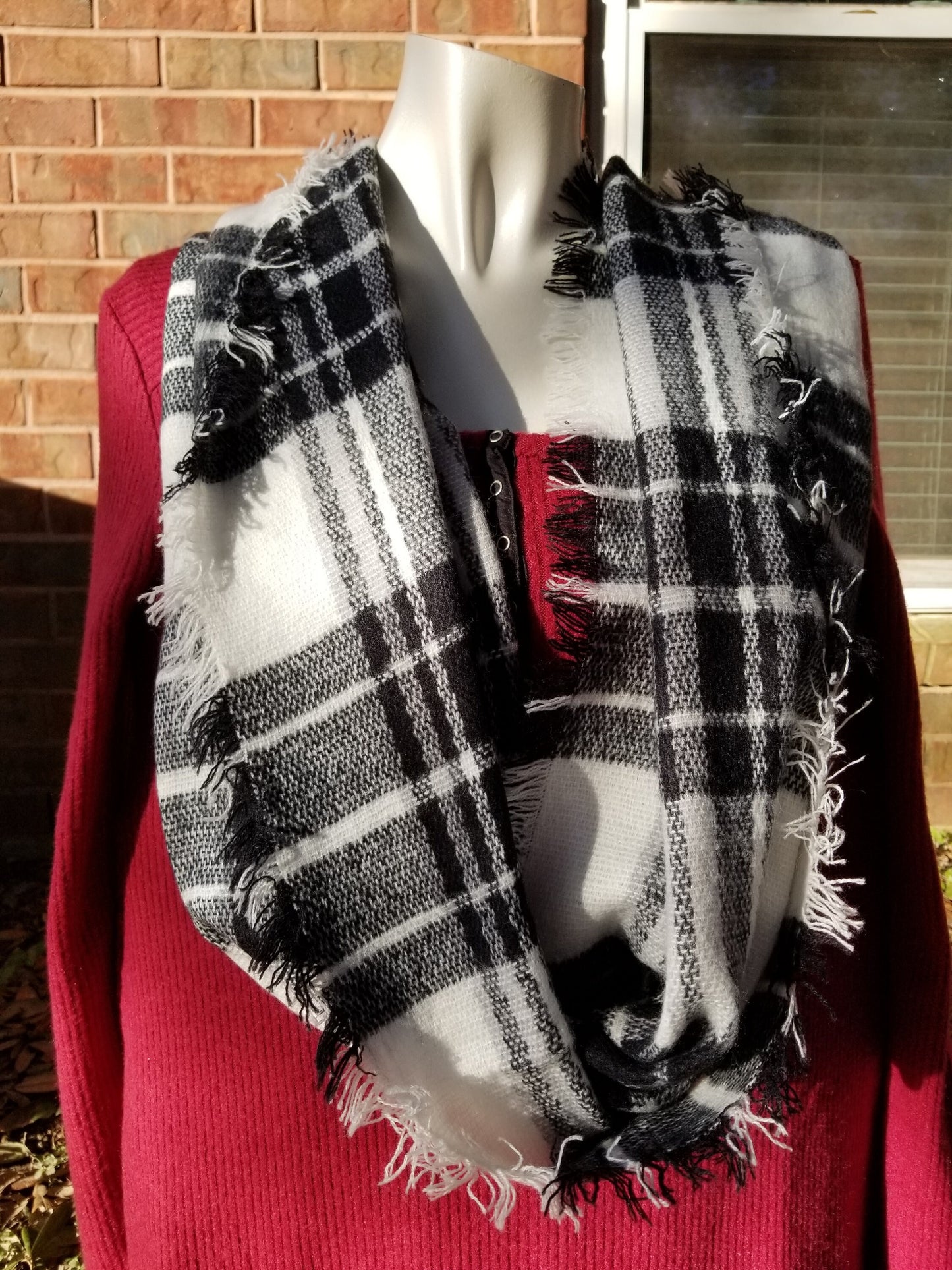 Flannel INFINITY Scarf, Accessories, monogram scarves, personalized Scarves, Winter Apparel Accessories, plaid scarf, flannel scarf