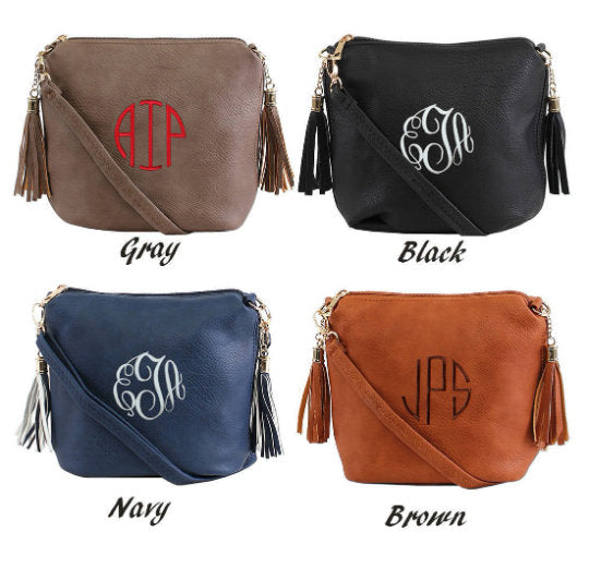 SIDE POCKET  Bag, Monogrammed Crossbody Bag, Personalized Purse, concealed carry cross body bag, Left and Right-hand Draw