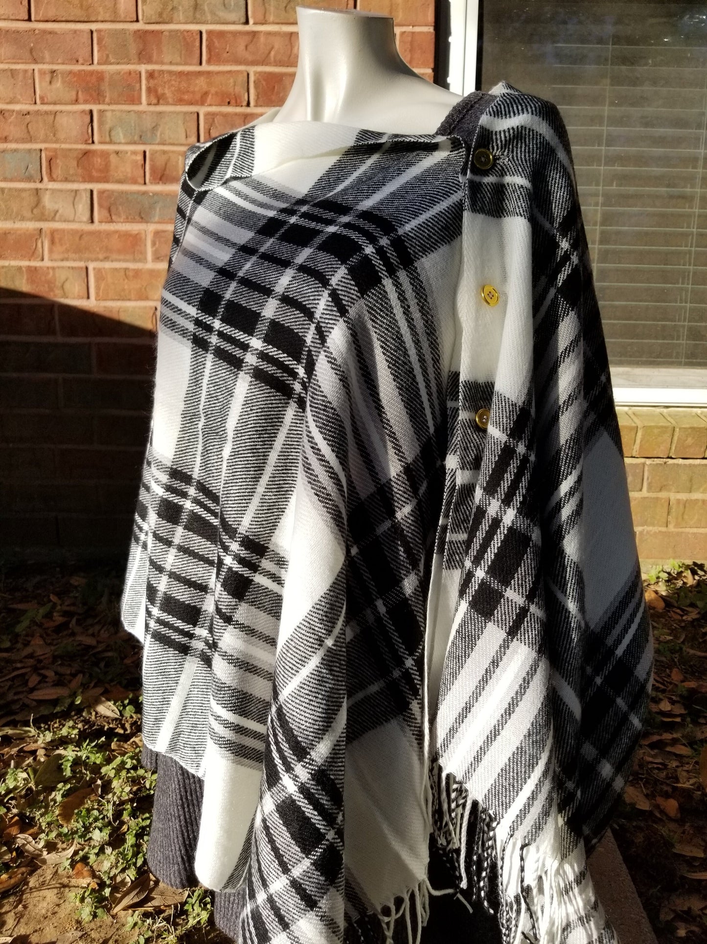 Monogram Flannel Shawl, Women's Accessories, Shawl, Plaid scarf, Winter Apparel,  Accessories, Fall Scarf Wrap, Ladies Shawl, Gift for her,