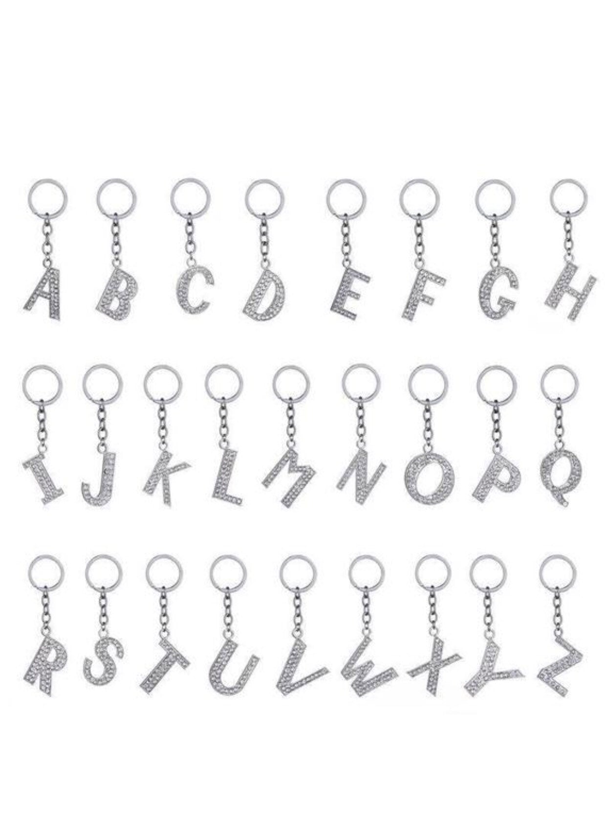 Initial Key Ring, Initial Keychain, Letter Keychain, Initial Key Ring, Letter Key Ring,Personalized Keychain,Monogram