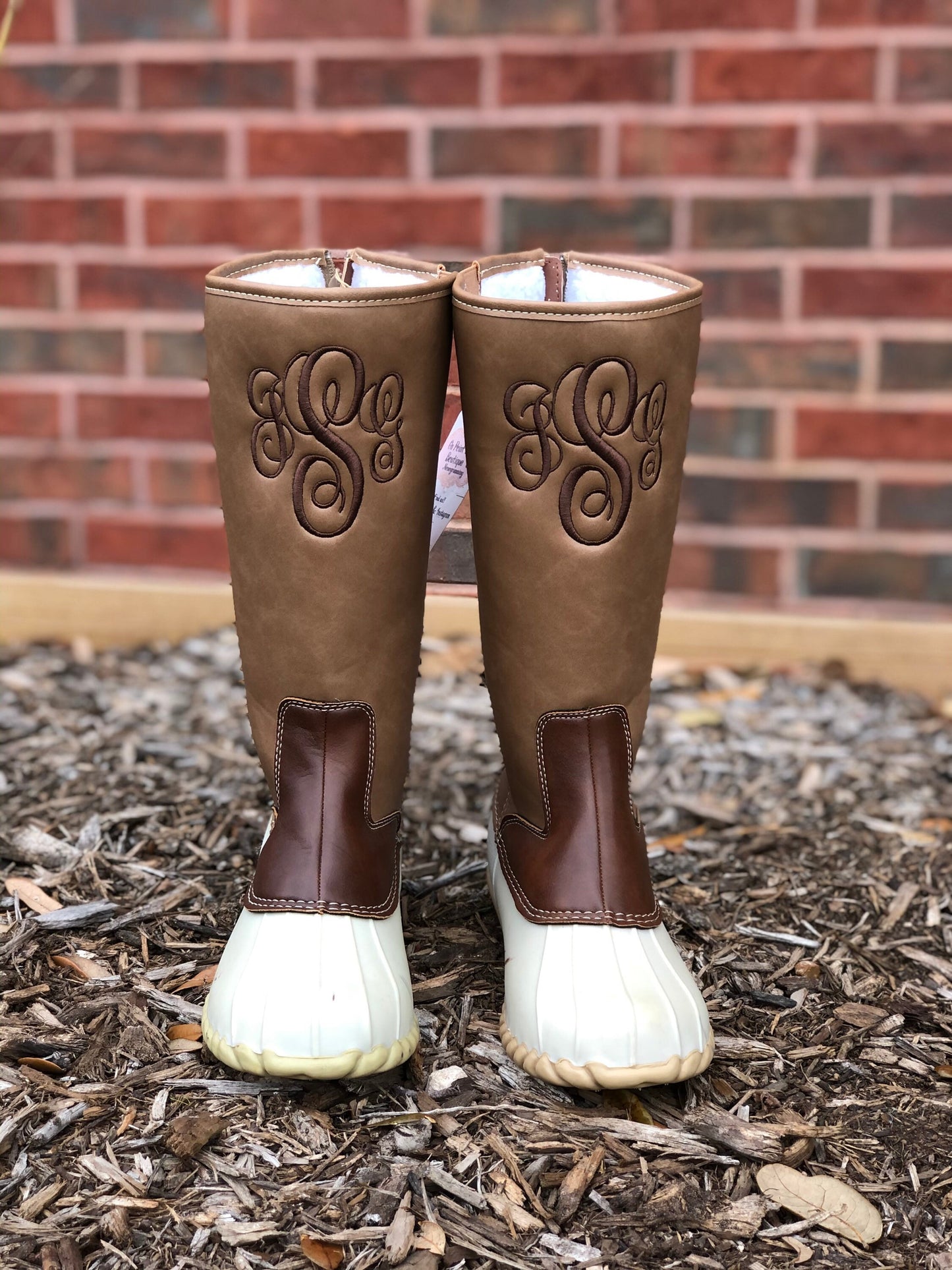 Personalized boot, custom boots ,Tall Duck boots, Monogram  Duck Boots, Rain Boot, Boat-Shoe Style boots , Duck Boots