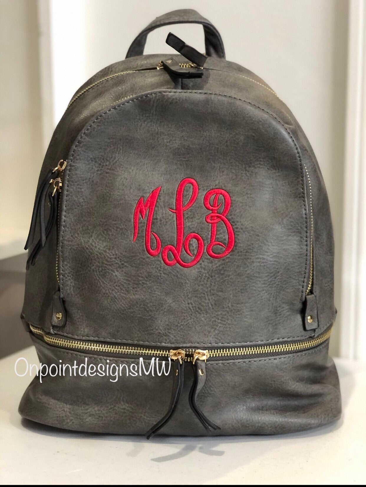 Personalized Backpack purse, Monogram Backpack, Faux Leather Backpack, concealed carry purse, monogram Backpack bag, woman bag