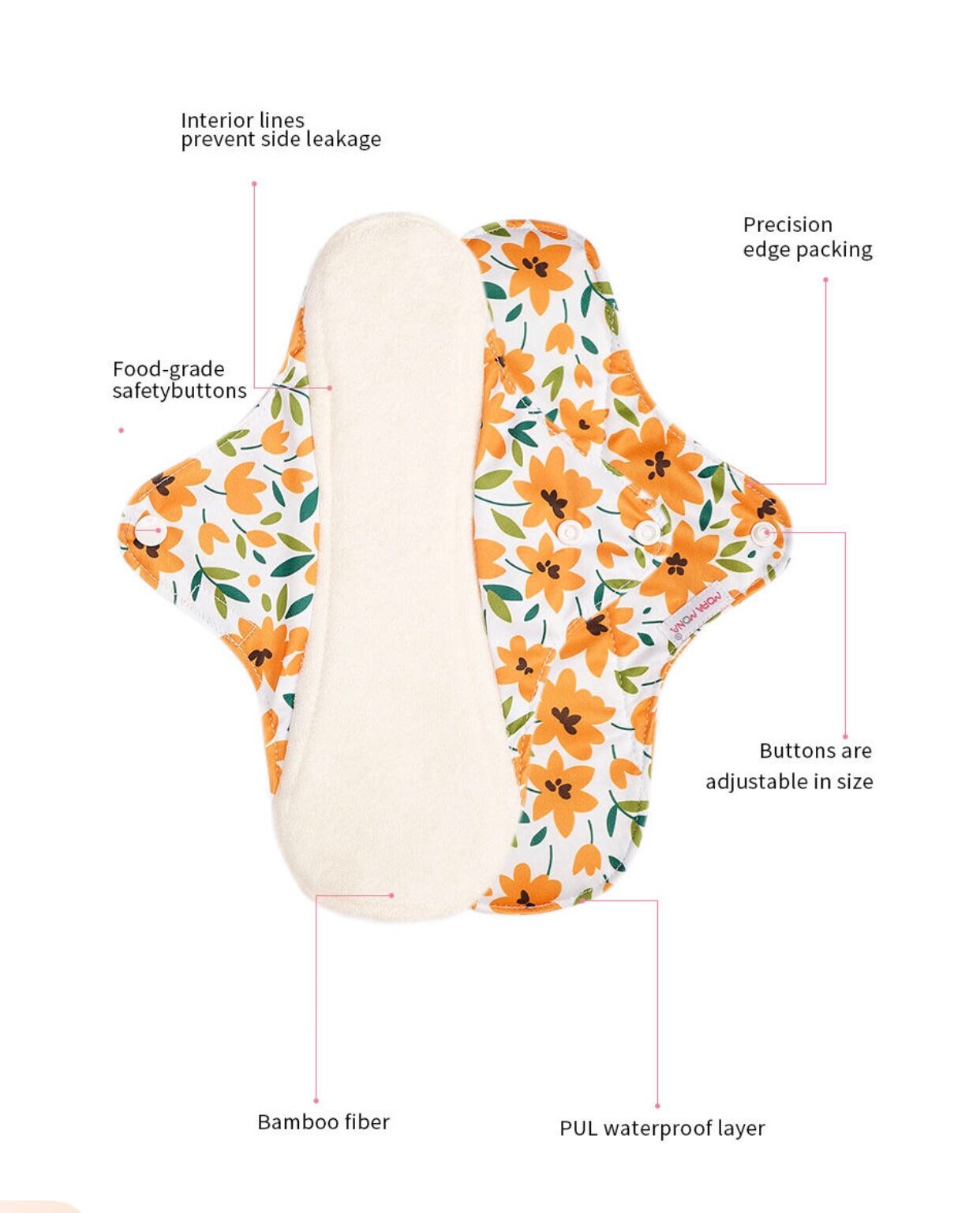 Reusable Pads - Cotton Pads - Menstrual Pads - Cloth Pads - Famine Pads, water proof pads, sanitary pads, bamboo pads menstrual care