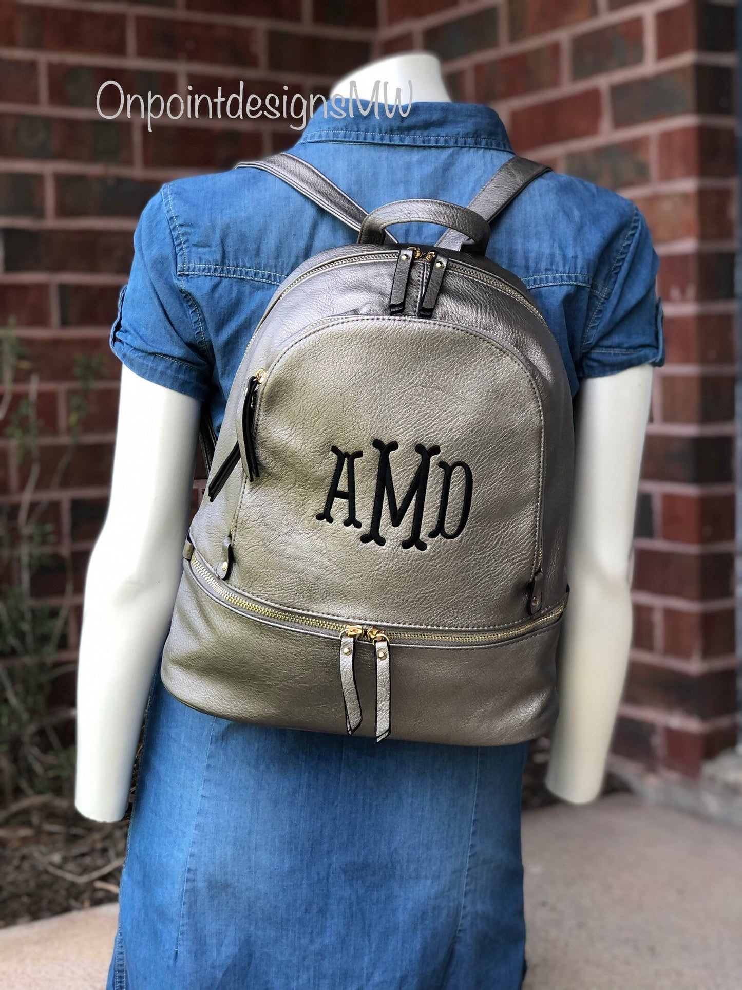 Personalized Backpack purse, Monogram Backpack, Faux Leather Backpack, concealed carry purse, monogram Backpack bag, woman bag