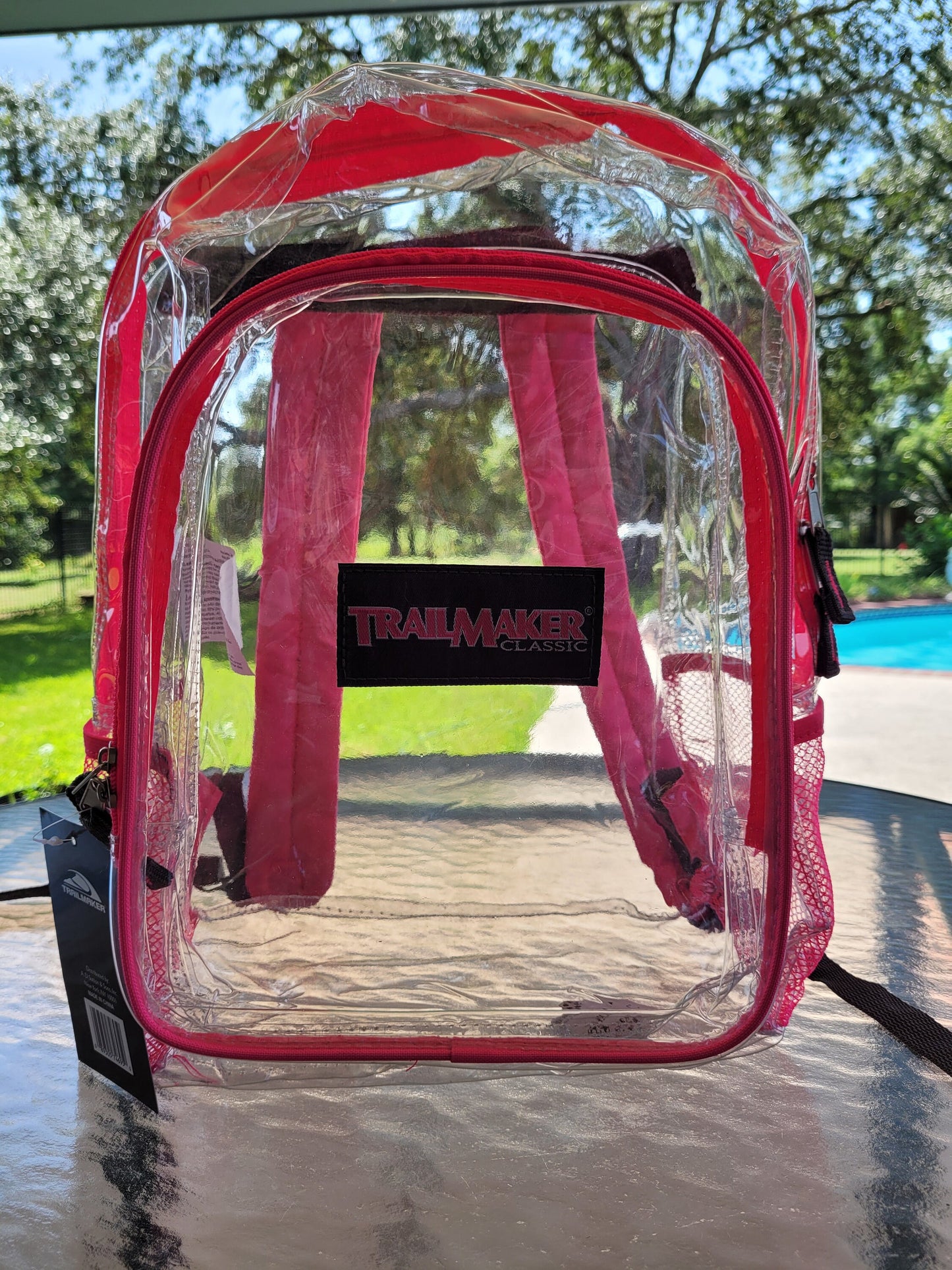 plastic school Backpack, monogram Kids backpack, School Tote,backpack ,Back-to-School, clear backpack,