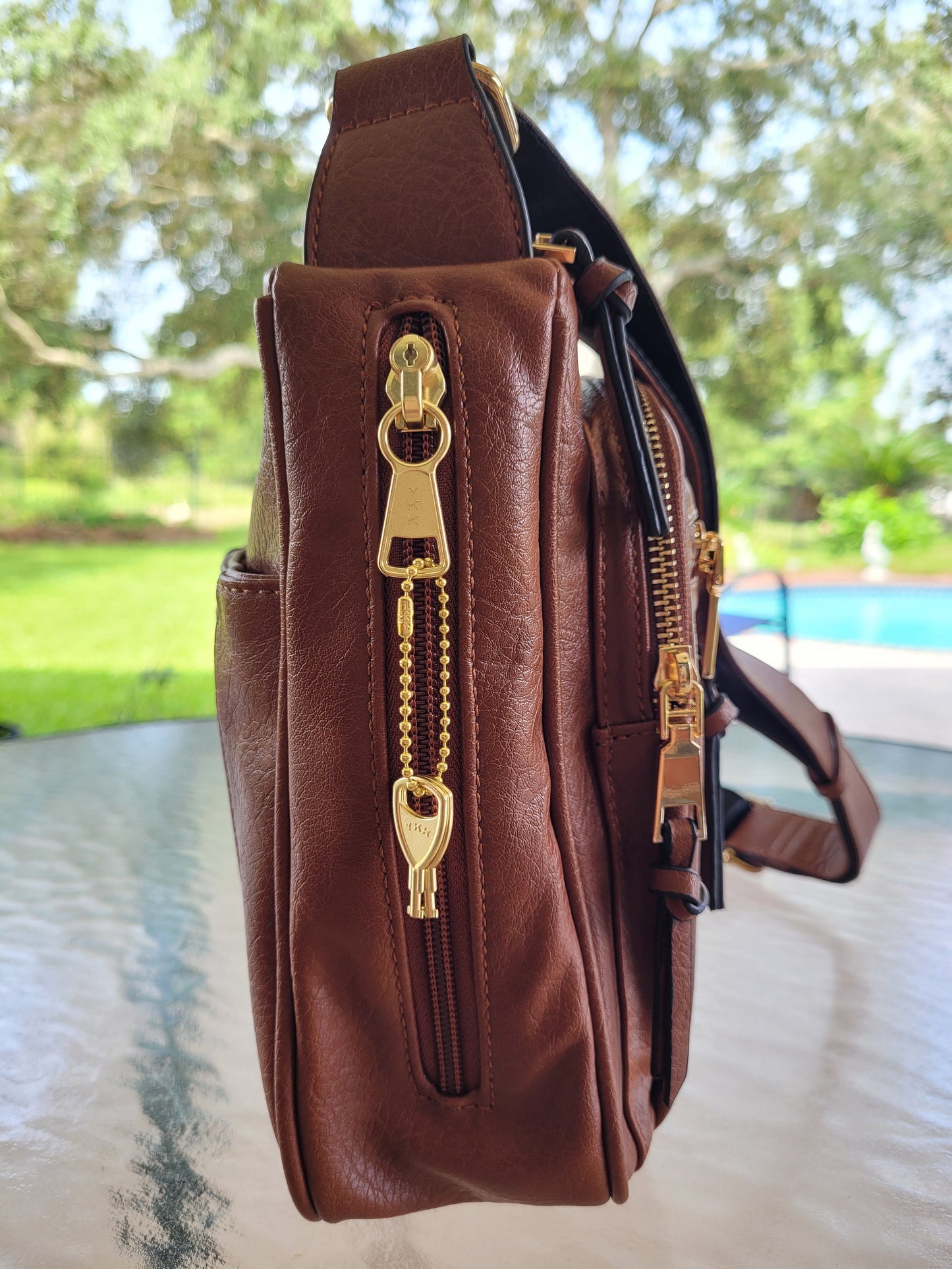 Monogram Concealed Carry bag, Crossbody Purses, Personalized crossbody bags, vegan Leather Gun purse, monogrammed purse,