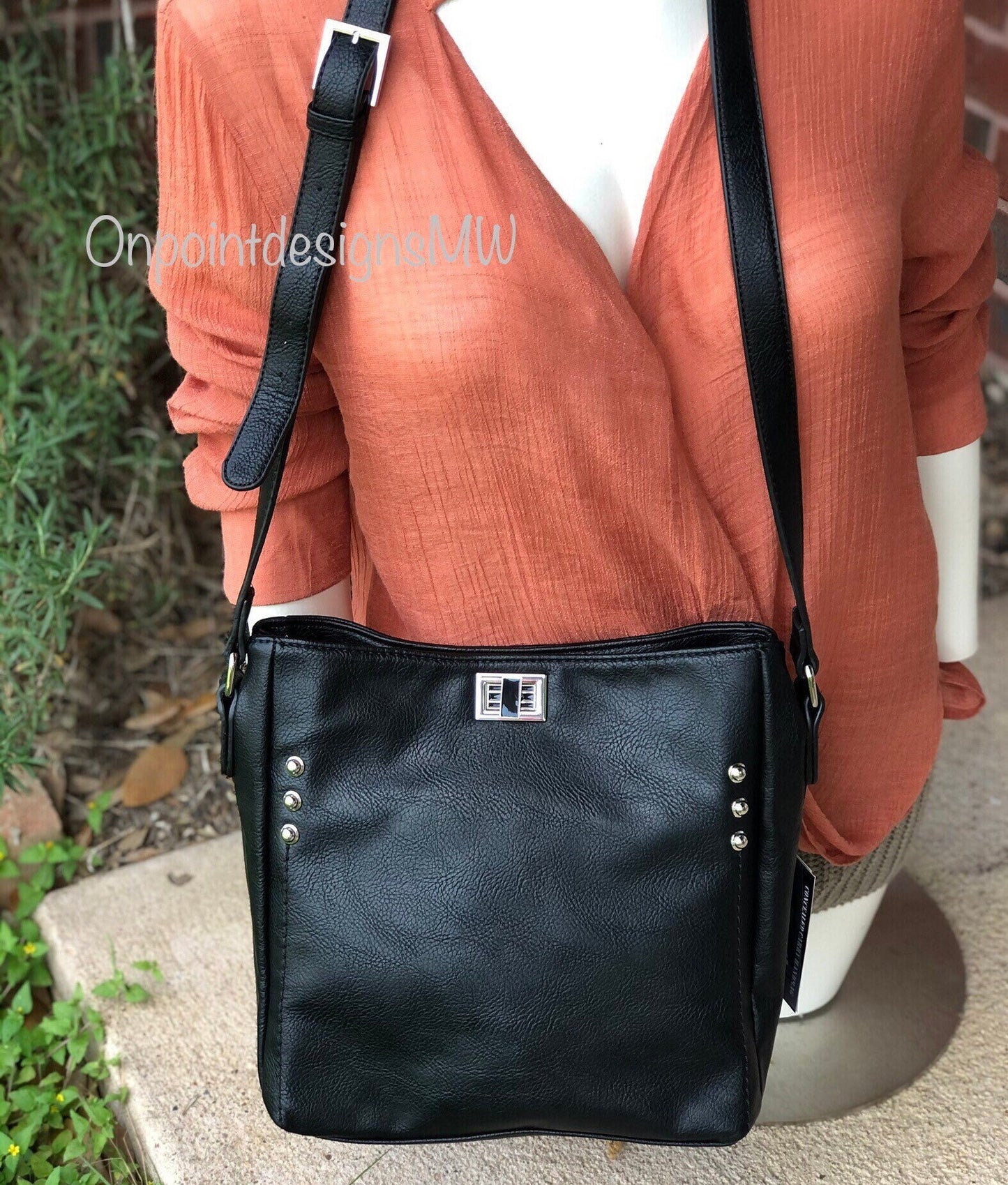 Concealed Carry Bag, Monogram Crossbody Bag, Personalized Purse, Concealed Carry Locking Purse,Crossbody bag, Shoulder bag, leather purse