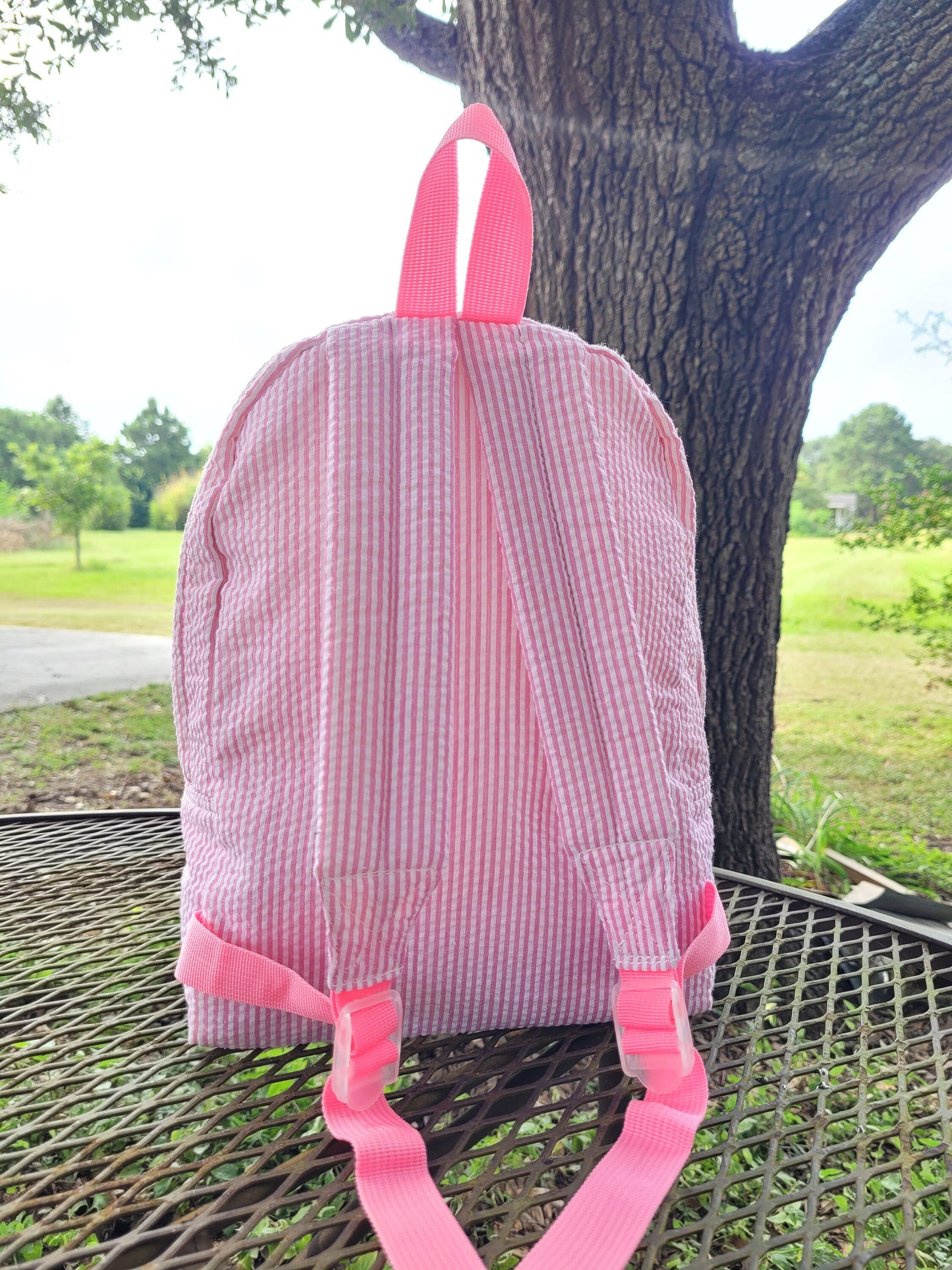 Monogram Backpack, toddler backpack, Custom baby backpack, Personalized kid backpack, Monogram bag, Baby Shower Gifts, seersucker