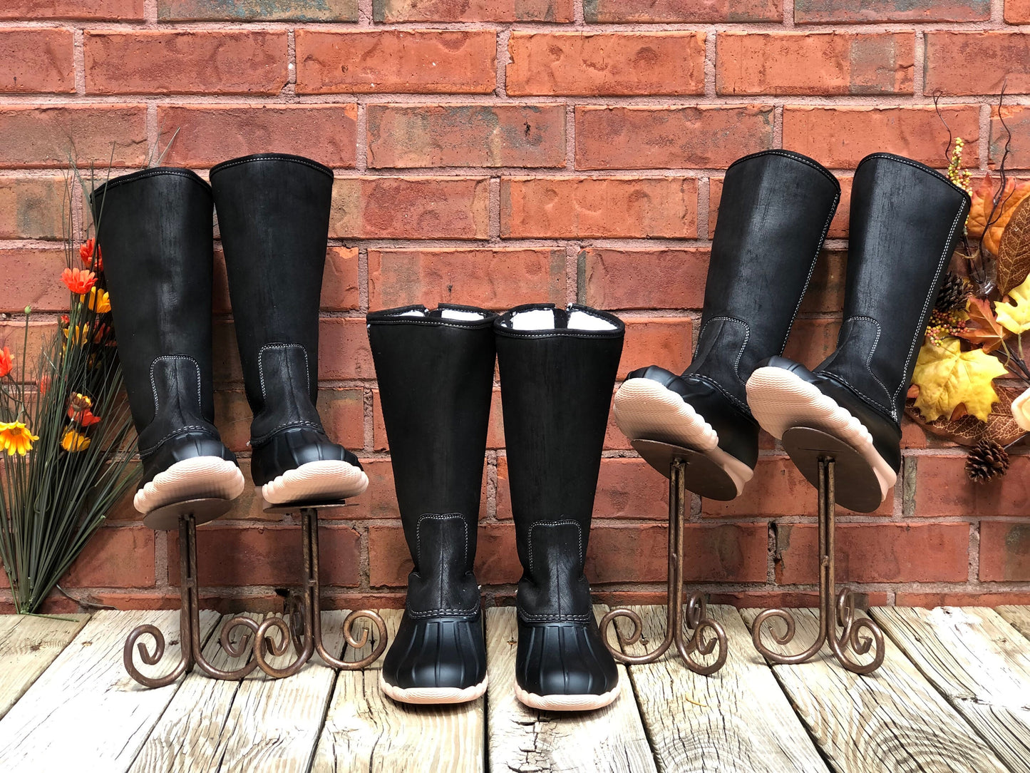 personalized Tall Duck  boots, Monogram Duck Boots, Rain Boot, Boat-Shoe Style, Shoes Two Tone rain boots, snow boot, tall boots