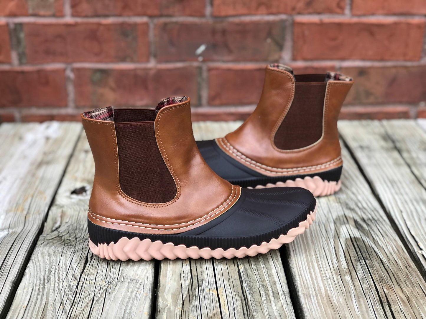 Slip-on Boots, Duck boots, Monogram Duck Boots, Rain Boot, Boat-Shoe boots, woman's Shoes , Pull On boots, Girlfriend Gift, Wife Gift,