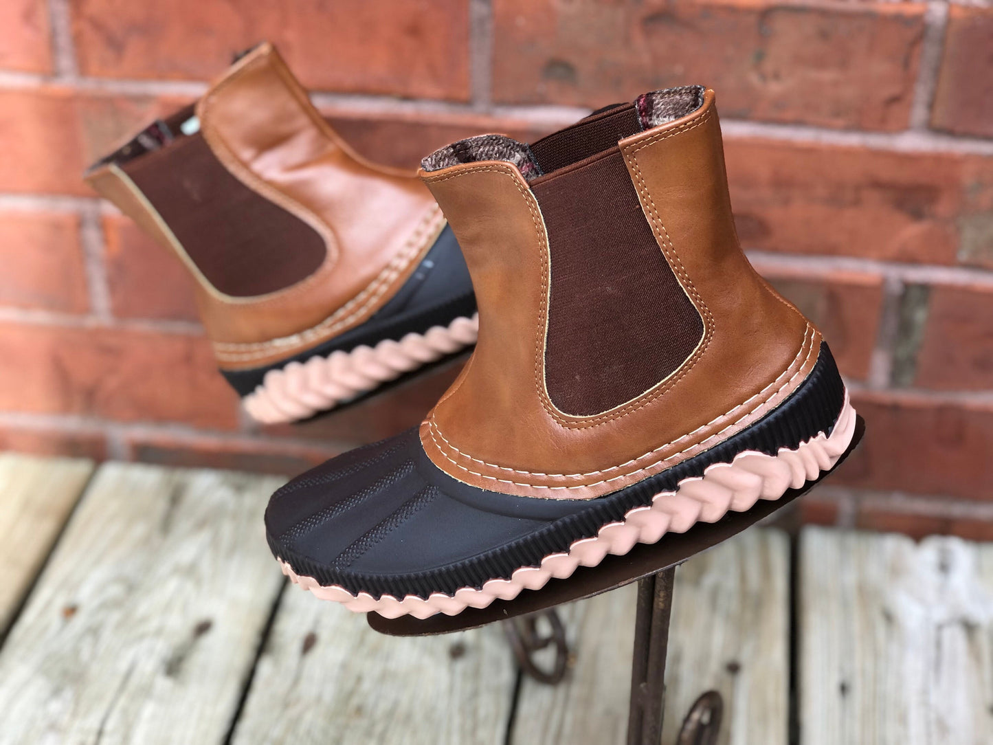 Slip-on Boots, Duck boots, Monogram Duck Boots, Rain Boot, Boat-Shoe boots, woman's Shoes , Pull On boots, Girlfriend Gift, Wife Gift,