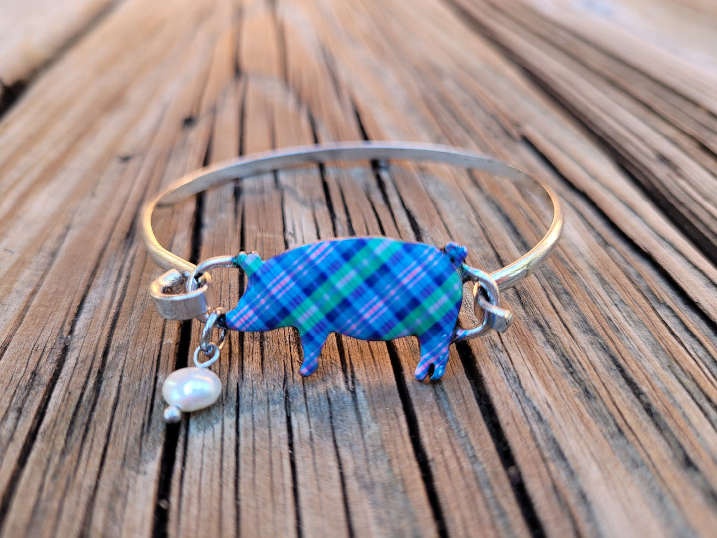 Pig Bracelet, Pig lover gift, Pig jewelry, Charm Pig bracelet , Charm Bracelets, gift for her, friendship gift