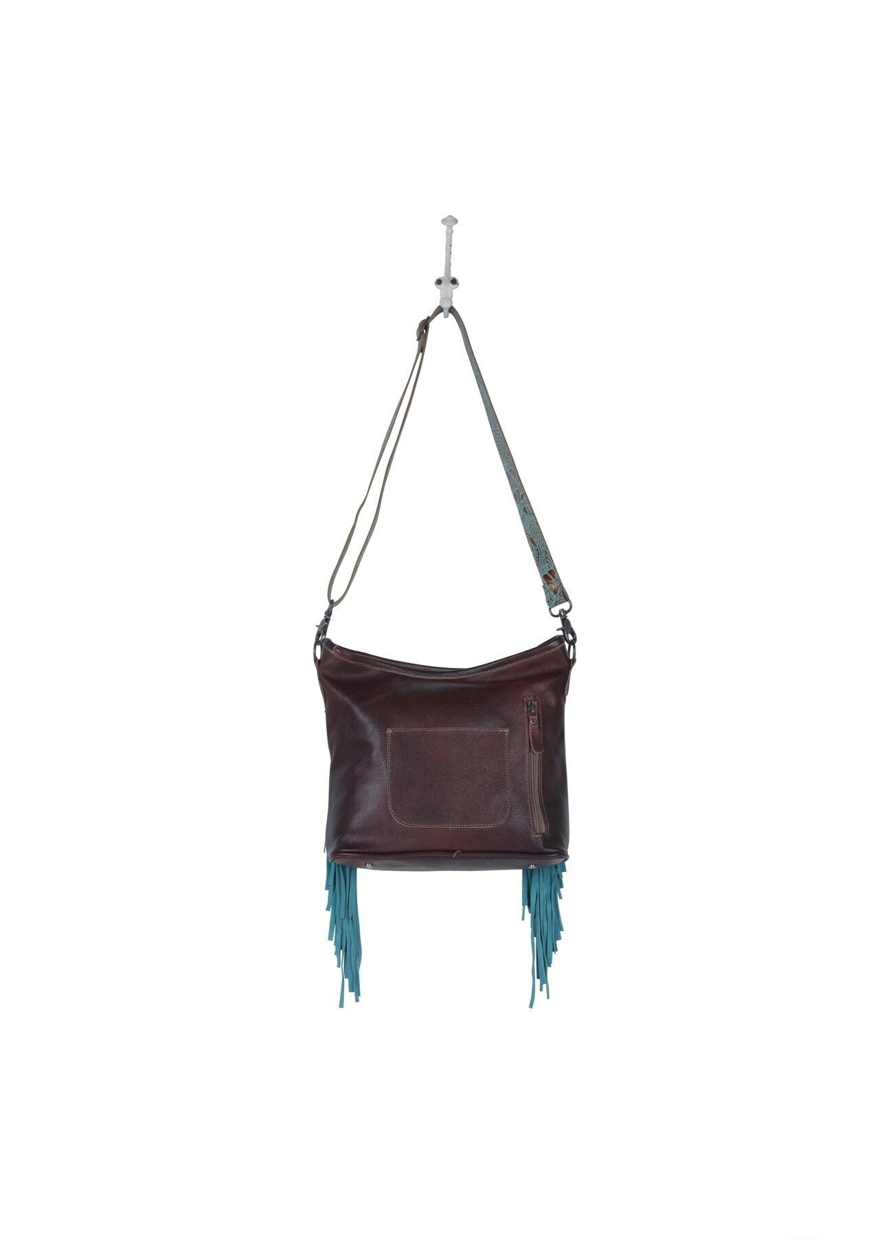 Conceal Carry Genuine Leather, conceal Cowhide, Genuine Hand-Tooled Leather bag, conceal fringe bag, crossbody Bag, conceal cowhide bag