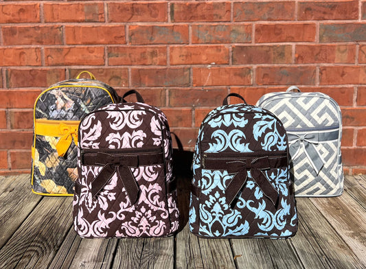 Monogrammed backpack, Canvas Backpack, Monogram toddler backpack, Diaper bag,Quilted backpack, kid backpack, Seersucker Backpack