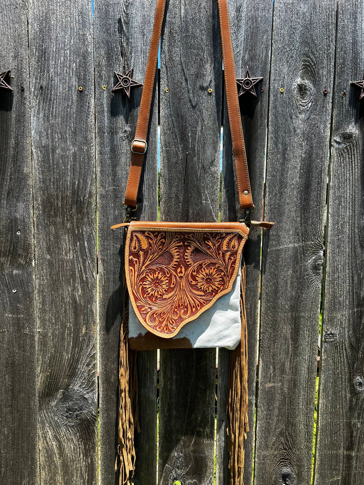 Concealed Carry Genuine Leather bag, Cowhide bag, Hand-Tooled Leather bag, Cowhide Conceal carry bag, crossbody bag, leather purse, western