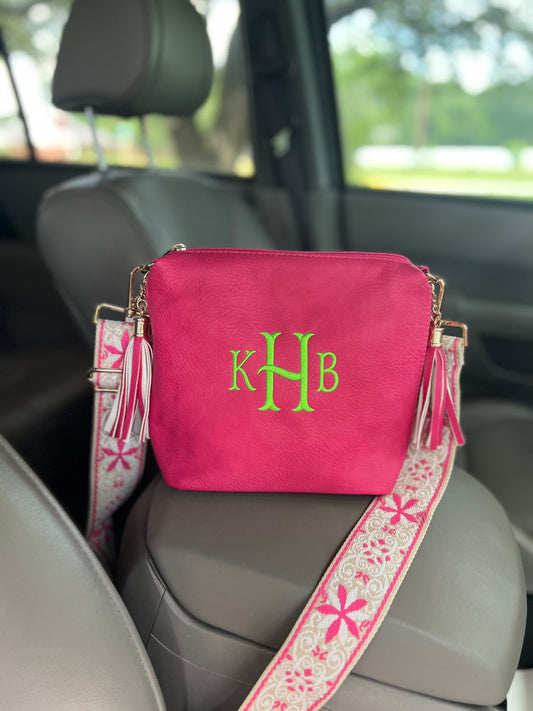 SIDE POCKET  Bag, Monogrammed Crossbody Bag, Personalized Purse, concealed carry cross body bag, Left and Right-hand Draw